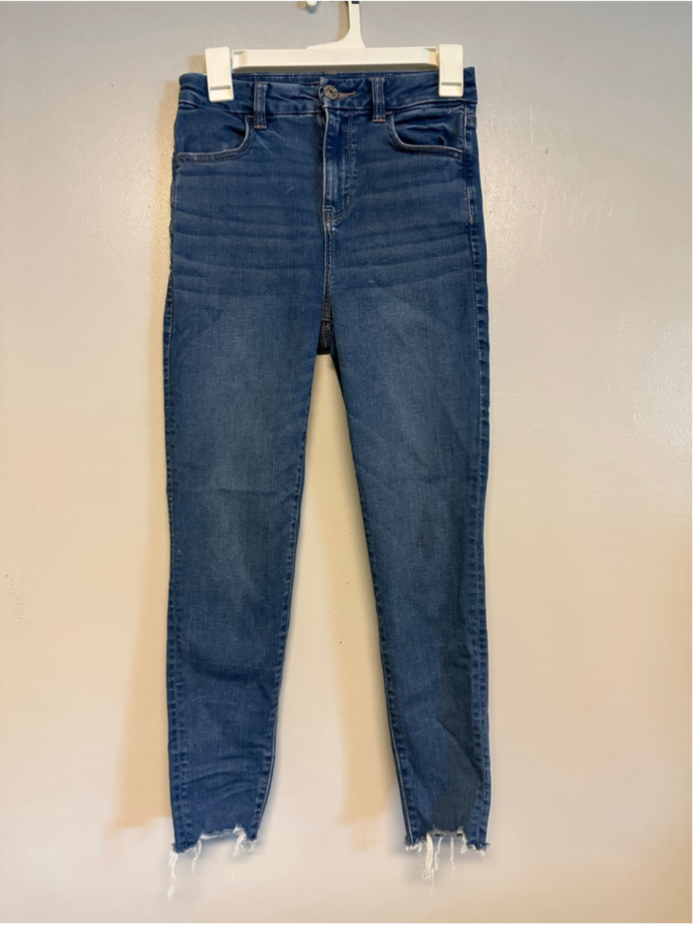 American Eagle Curvy High Rise Jegging Jeans Size 4 Short Blue